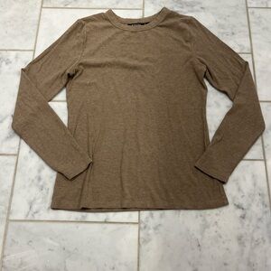 Reitmans Tan Long Sleeve Top